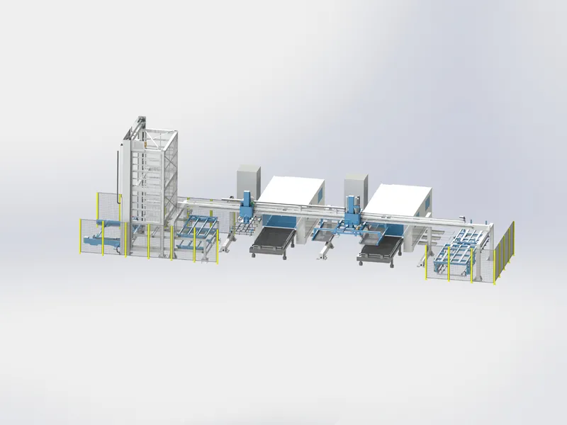 Laser Cutting Machine Automated Production Unit