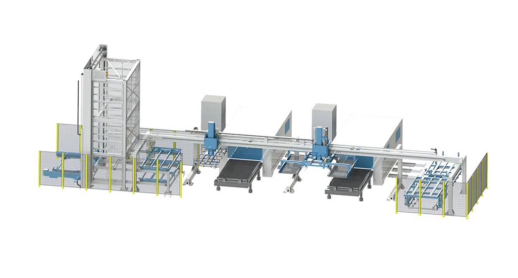 GL3015-02 Automated Laser Cutting Production Line with Intelligent Storage