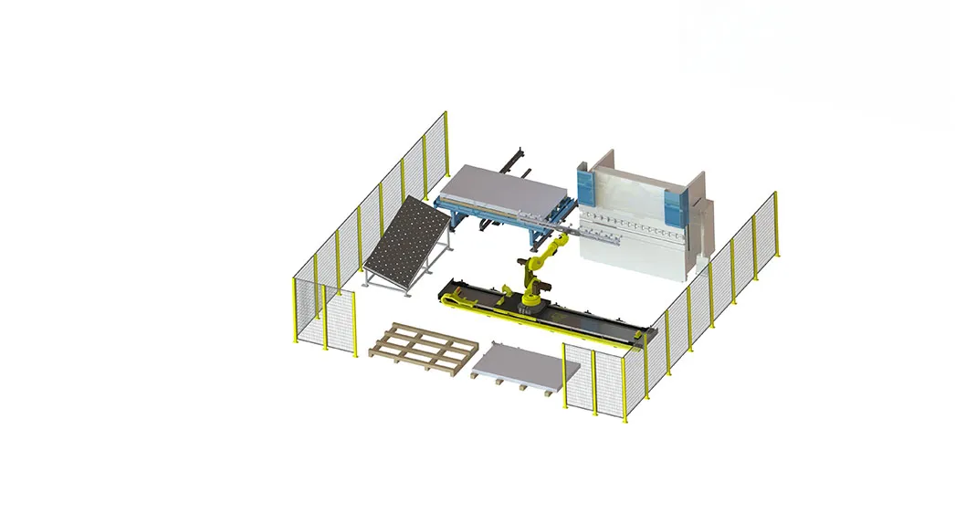 Robotic Press Brake Bending Cell EB-ER130 for Sheet Metal